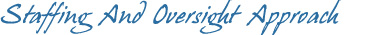 Staffing And Oversight Approach