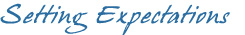 Setting Expectations
